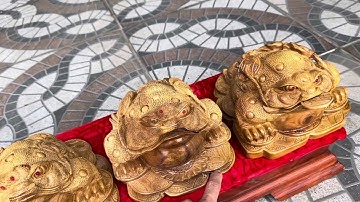 4 cụ cóc thiềm thừ gỗ thơm giá 800k đến 1tr