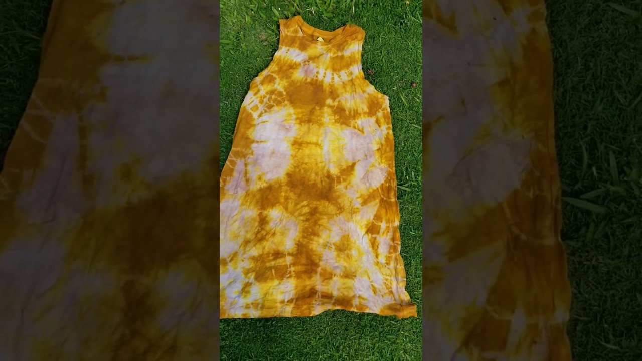 Layering Plant Dye With Turmeric Root