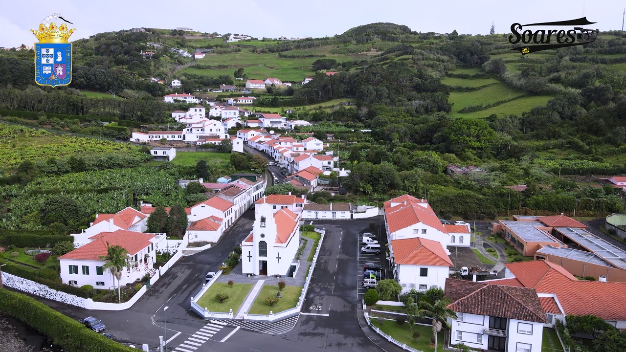 Vista Aérea da Cidade da Horta, ilha do Faial, Açores-Portugal (27-10