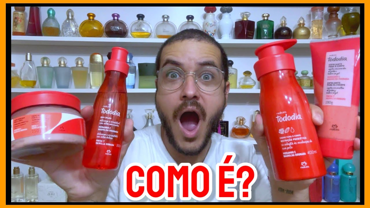 Testando o Novo TODO DIA MORANGO E BAUNILHA DOURADA