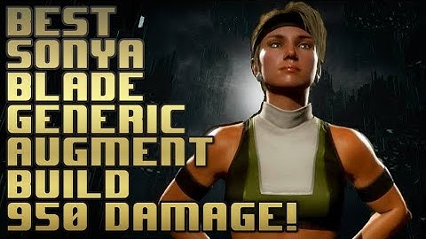 The best sonya blade generic augment buid update. MK11 augment build