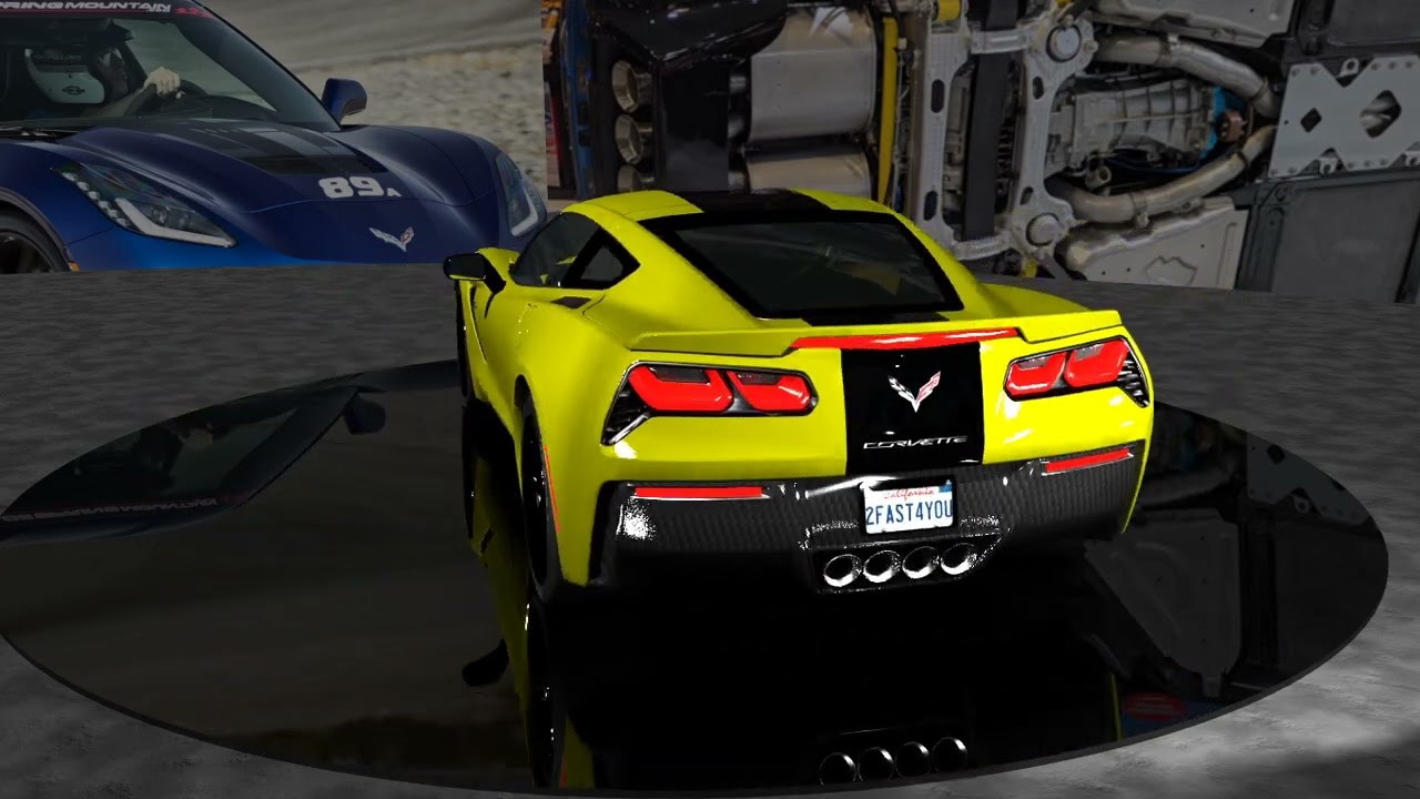 3D Corvette C7 Animation
