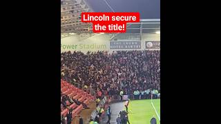 Lincoln City secure the League One title with a 2-0 win against Doncaster Rovers #WeAreImps #DRFC