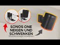 Sonos ONE Neigungs- und Schwenk-Wandhalterung: Befestigung und Installation