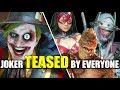 Who roasts  teases joker the best  relationship banter intro dialogues  mk 11