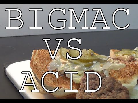 McDonalds Big Mac vs Acid