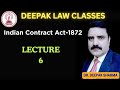 Lecture-6 #Indiancontractact #Contractact #lawofcontract #lawclasses #livestream #livestream#rjs-26