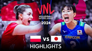 🇵🇱 POLAND vs JAPAN 🇯🇵 | Highlights | Women's VNL 2024