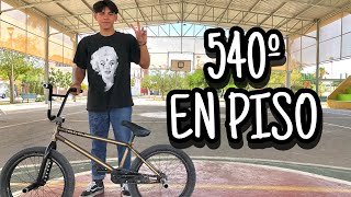 Como hacer 540° BunnyHop en piso BMX - Alfredo Rodriguez