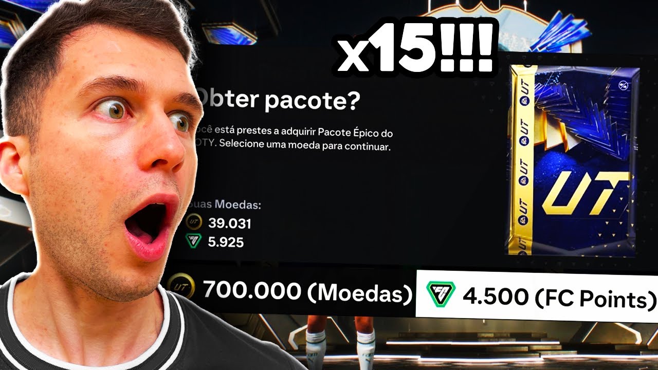 ABRI x15 PACKS DE 4.500 FC POINTS DA LOJA!! VALEU A PENA? EA FC 24 ULTIMATE TEAM
