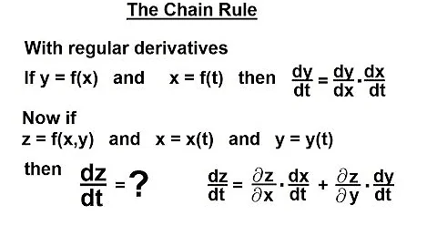Calculus 3: Partial Derivative (24 of 50) The Chain Rule