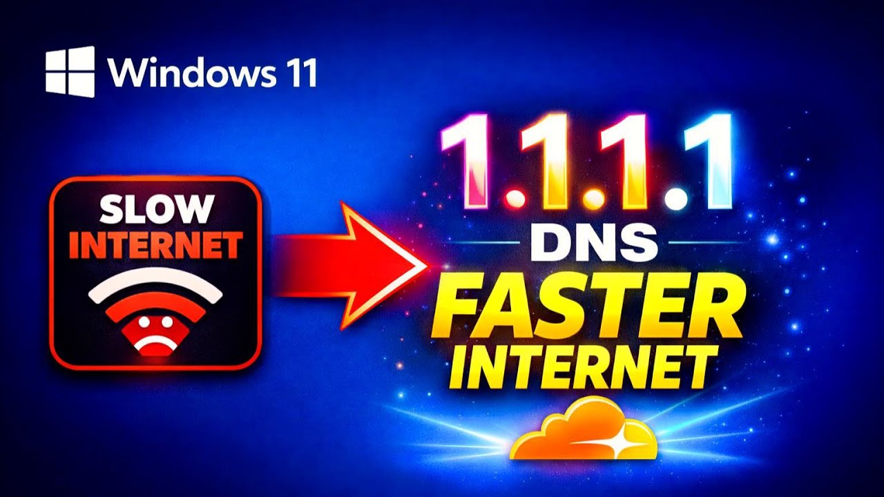 Измените DNS-адрес на 1.1.1.1 в Windows 11 для более быстрого интернета.