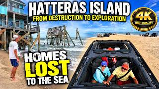 Hatteras Island: Homes Lost to the Sea   5 Miles of NEW Google Street View on the ORV Interdunal Rd!