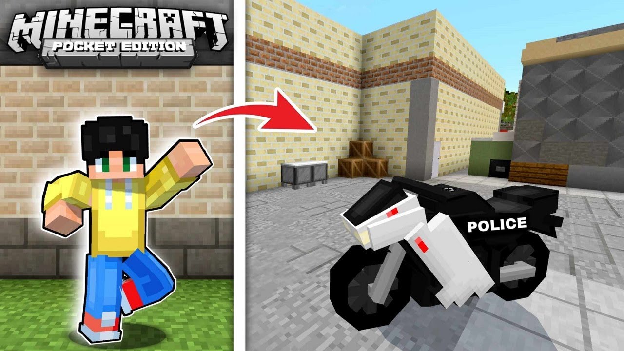 KINUHA KO ANG PULIS SUPER BIGBIKE sa Minecraft PE