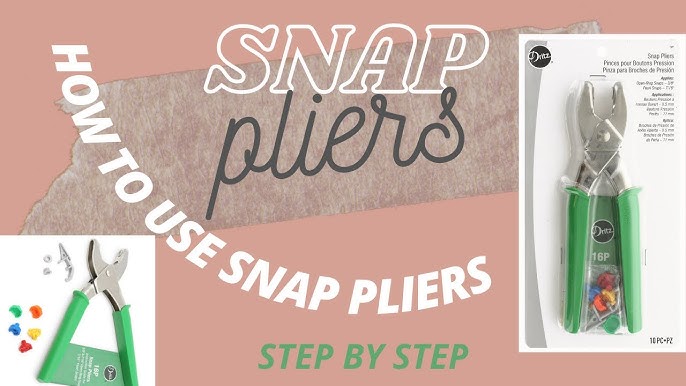 Dritz Snap Fastener Plier Kit For 3/8 & 7/16 Snaps - WAWAK