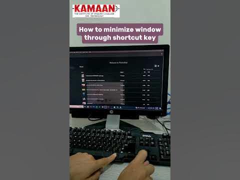 How to minimize windows through shortcut key #technophile #