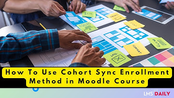 How to use Cohort Sync Enrollment in Moodle #moodle #education #elearning #student #teacher #edtech