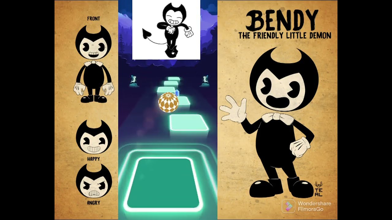 BENDY CANCION BENDYLAND TILES HOP LIAM JUEGA YouTube