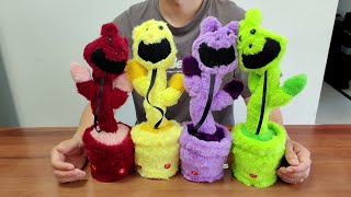 Smiling Critters Dancing Cactus Plush Toys -  CatNap, Hoppy, Bobby, Kickin Dancing Together