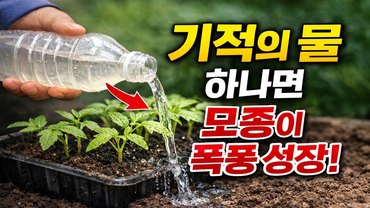 모종 물주기는 이제 '이것' 하나로 끝! 묘목이 굵고 튼튼해지는 기적의 물, 만드는 비법 공개