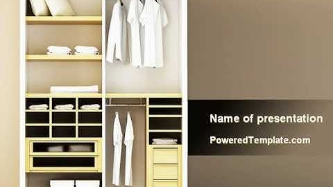 Modern Furniture PowerPoint Template by PoweredTemplate.com