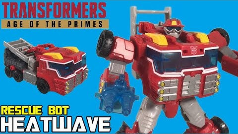 Voyager Class Rescue Bot Heatwave Review - Transformers Age of the Primes