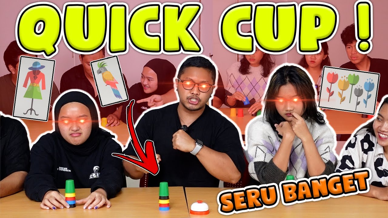 ANJAY TEAM MAIN INI KACAU BANGET !! CHALLENGE QUICK CUPS INDONESIA