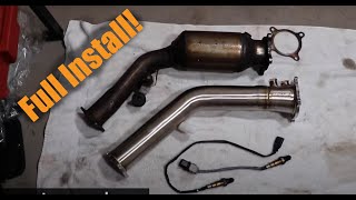 Audi B8 2.0T CTS Turbo TestPipe Detailed Installation + Review