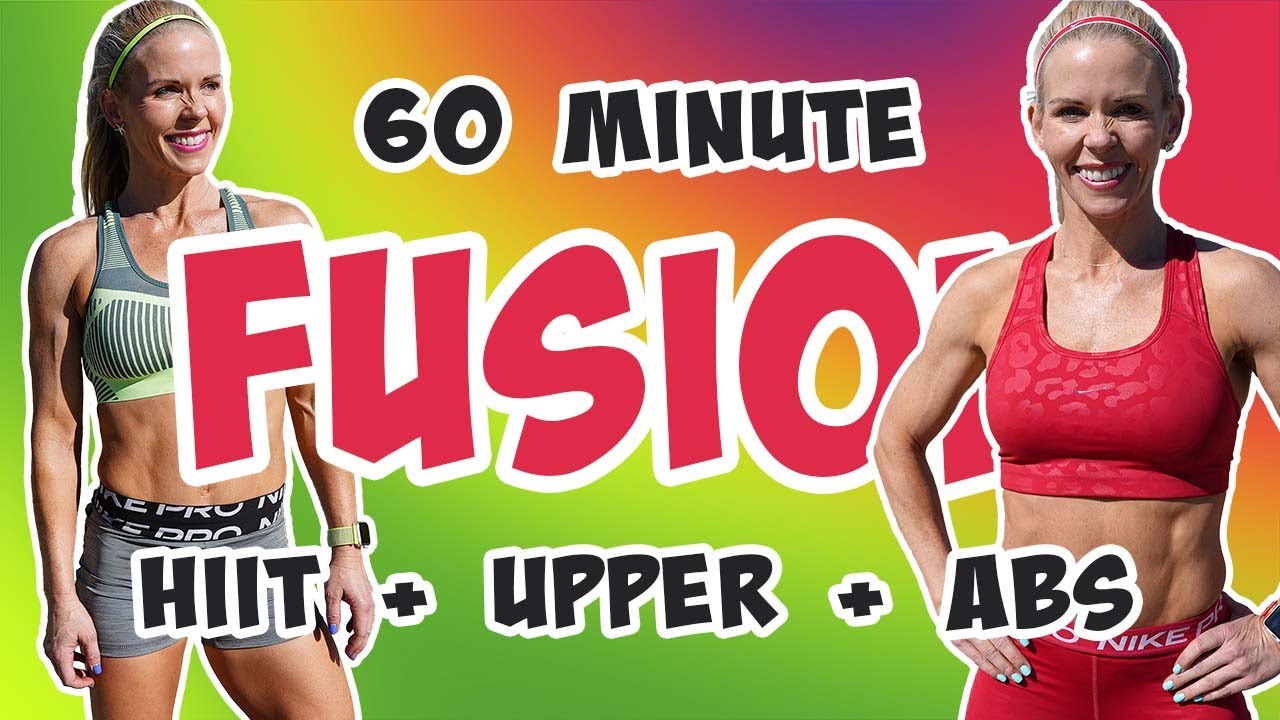 60 MINUTE NO EQUIPMENT HIIT WORKOUT | High Impact Cardio | Upper Body ...