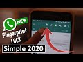 How to Enable Fingerprint Lock on WhatsApp 2020 Lock Convention