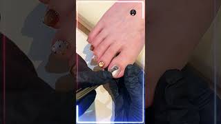 😳 Pedicura con ojo de gato… a los pies también les tocó 😱💅🔥