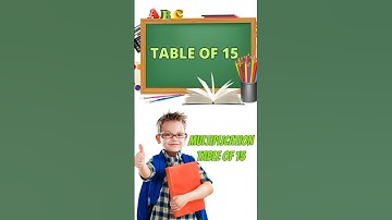 Table of 15 | Multiplication Table of 15