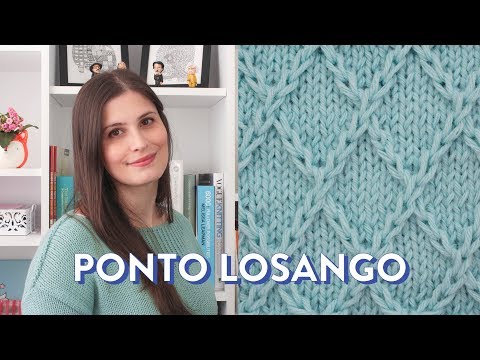 Como tricotar o PONTO LOSANGO | PONTOS DE TRICÔ #8