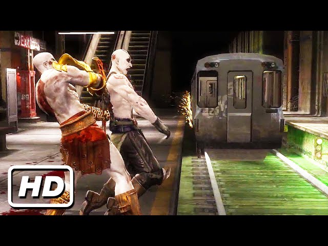 KRATOS PERFORMING ALL MORTAL KOMBAT 9 STAGE FINISHERS! | 1080p 60FPS class=