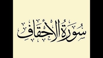 سورة الأحقاف - شعبة عن عاصم - ياسر حفني