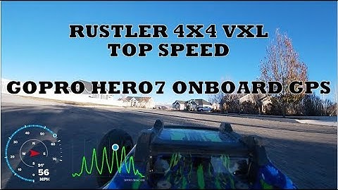 New Traxxas Rustler 4x4 VXL SPEED RUN on 3S 17/54 SMC 4500mah 90C