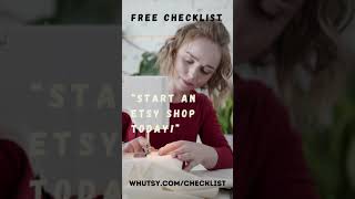 How to Start An Etsy Shop #shorts Download Our Free Checklist PDF, Get Started Today!