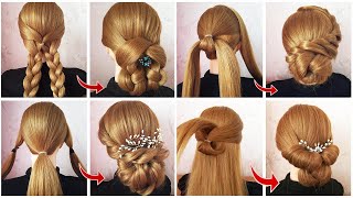 4 Simple Low Bun Hairstyles Step By Step 😍 Perfect Elegant Updo for Ladies by Coiffures Simples 1,100 views 2 weeks ago 8 minutes, 28 seconds