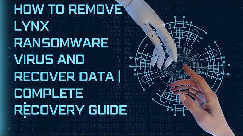 How to Remove LYNX Ransomware Virus and Recover Data Complete Recovery Guide#LYNX #Decryptor #Ransom