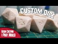 Recasting Tabletop Dice into Custom Dice - Easy Peasy 1 Part Mould