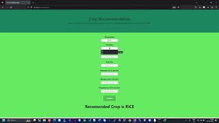 Crop Recommendation using Random Forest flask web app Net Worth