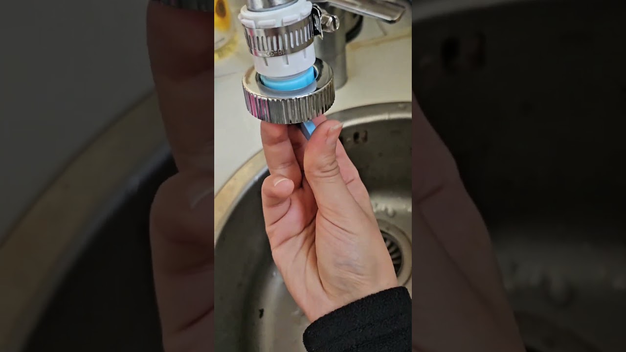 Tap water filter installation gone wrong 