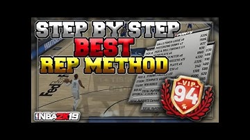 Nba2k19 how to get rep fast!!! 250k in an hour!