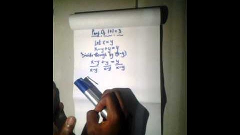 How To Prove 1+1=3 Using Algebra