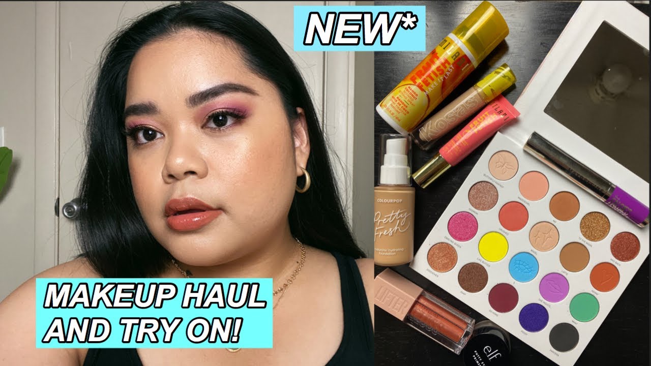 NEW* Makeup haul and try on!!! YouTube