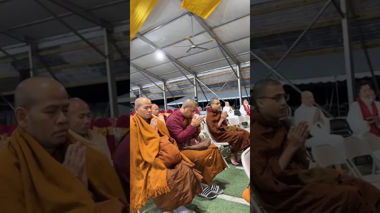 Peace sharing talk on the first day of Vesak Celebration at Huong Dao Vipassana Bhavana Center. 🙏🙏