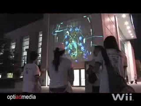 Optiadmedia - Projection Advertising Nintendo Wii