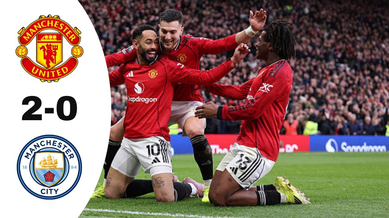 Manchester United 2 0 Manchester City Highlights Premier League 