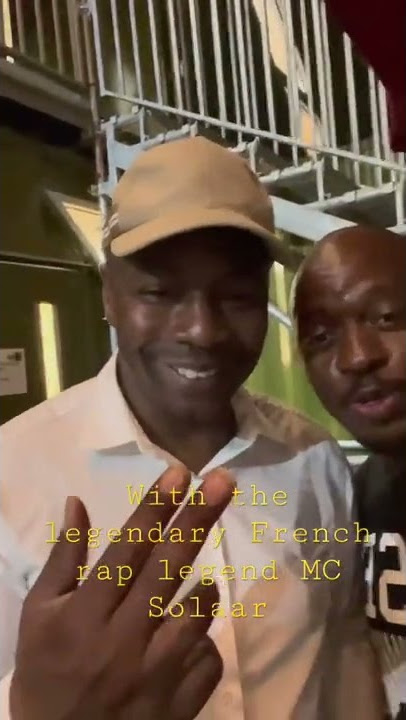 With the legendary French rap legend MC Solaar #mcsolaar