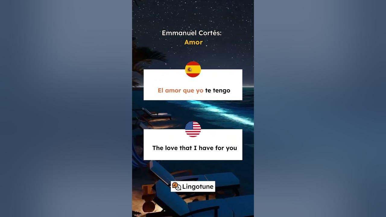Emmanuel Cortes / Amor - Lyric Translations